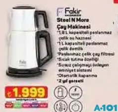 FAKİR STEEL N MORE ÇAY MAKİNESİ